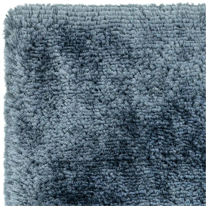 Asiatic plush air force blue Blue Living Room Shaggy Rug.