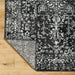 Surya hap alberta 1087 black Black Living Room Moroccan Rug.