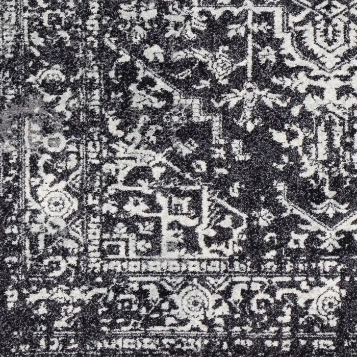 Surya hap alberta 1087 black Black Living Room Moroccan Rug.