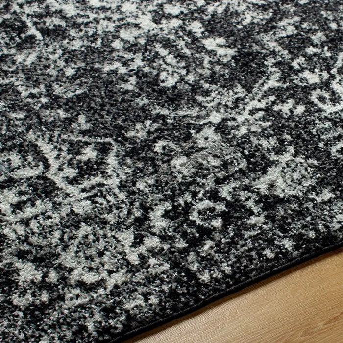 Surya hap alberta 1087 black Black Living Room Moroccan Rug.