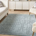 Nourison alessia ale 01 blue Blue Living Room  Rug.