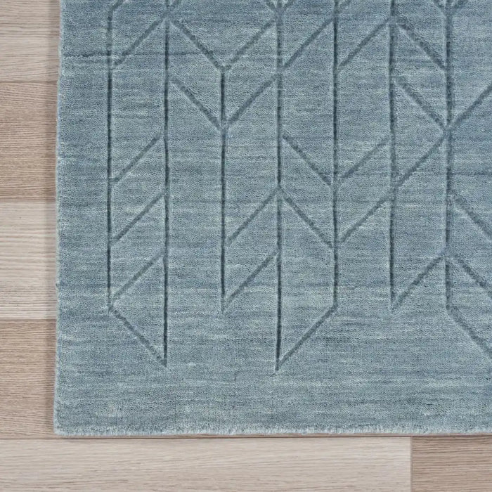 Nourison alessia ale 01 blue Blue Living Room  Rug.