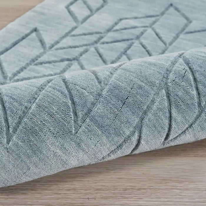 Nourison alessia ale 01 blue Blue Living Room  Rug.
