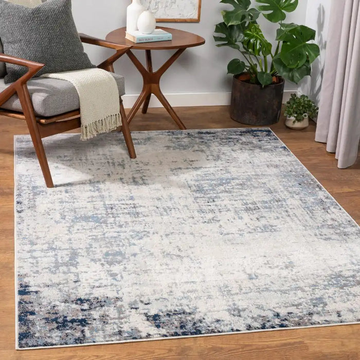 Surya rom alix 2394 blue Blue Living Room  Rug.