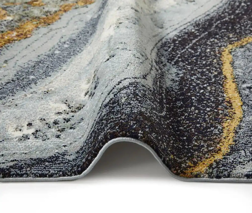 Concept Looms amara ama103 grey blue bronze Grey, Ivory Living Room  Rug.