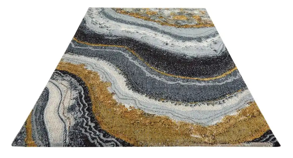 Concept Looms amara ama103 grey blue bronze Grey, Ivory Living Room  Rug.
