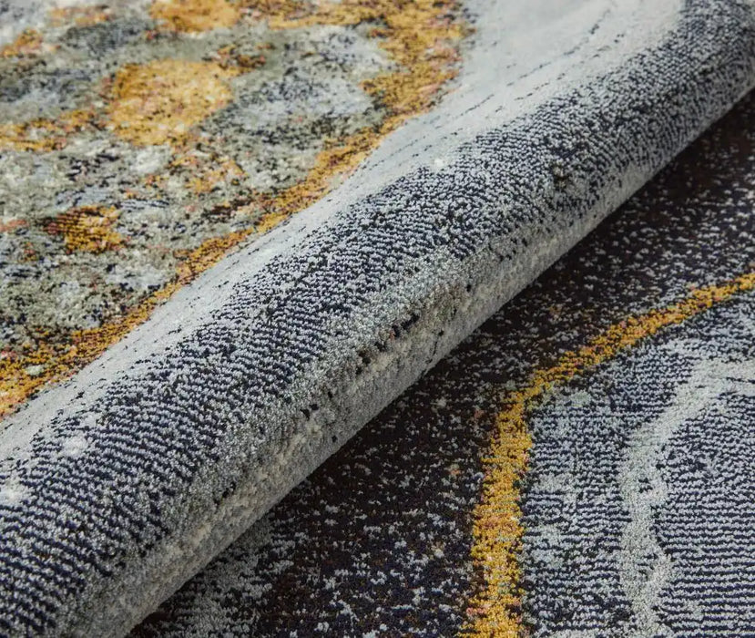 Concept Looms amara ama103 grey blue bronze Grey, Ivory Living Room  Rug.