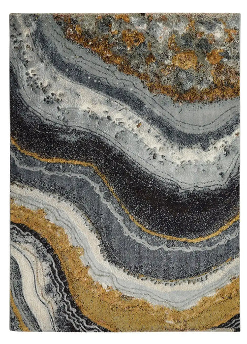Concept Looms amara ama103 grey blue bronze Grey, Ivory Living Room  Rug.