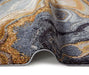 Concept Looms amara ama107 blue bronze Grey, Ivory, Orange Living Room  Rug.