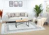Surya feu ambre 2301 white Black, Ivory Living Room  Rug.