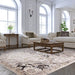 Asiatic sovereign antique medallion 002 Grey Living Room Flat Weave Rug.