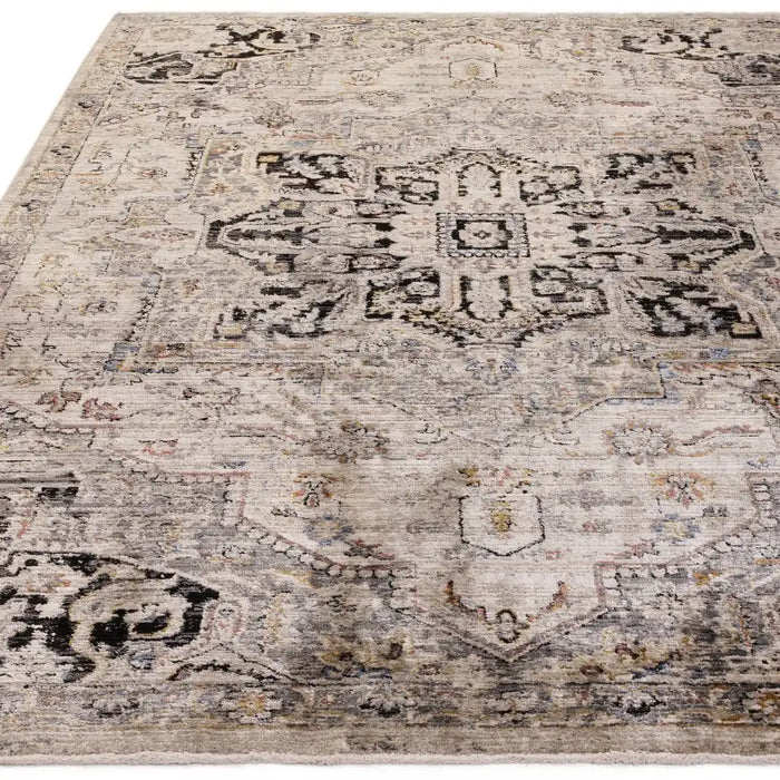 Asiatic sovereign antique medallion 002 Grey Living Room Flat Weave Rug.
