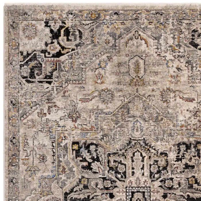 Asiatic sovereign antique medallion 002 Grey Living Room Flat Weave Rug.