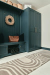 Woven Edge woven edge runners arch beige brown Brown, Beige Living Room Wool Rug.