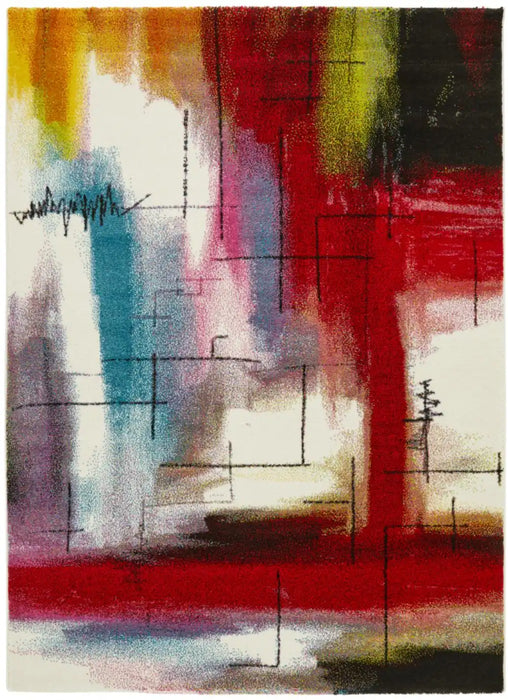 Concept Looms art collection art106 multicolour Multicoloured Living Room  Rug.