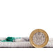 Think Rugs artemis b8403a green silver Green, Grey Living Room Geometric Rug.