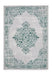 Think Rugs artemis b9076a green silver Green, Grey Living Room Geometric Rug.