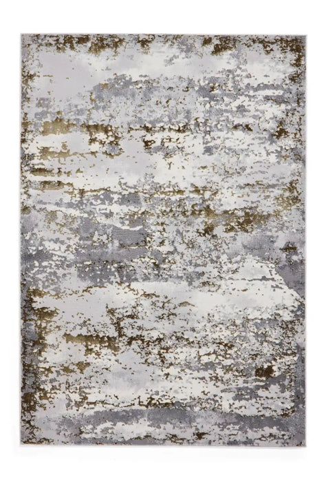 Think Rugs artemis b9289a gold Grey, Yellow Living Room Geometric Rug.