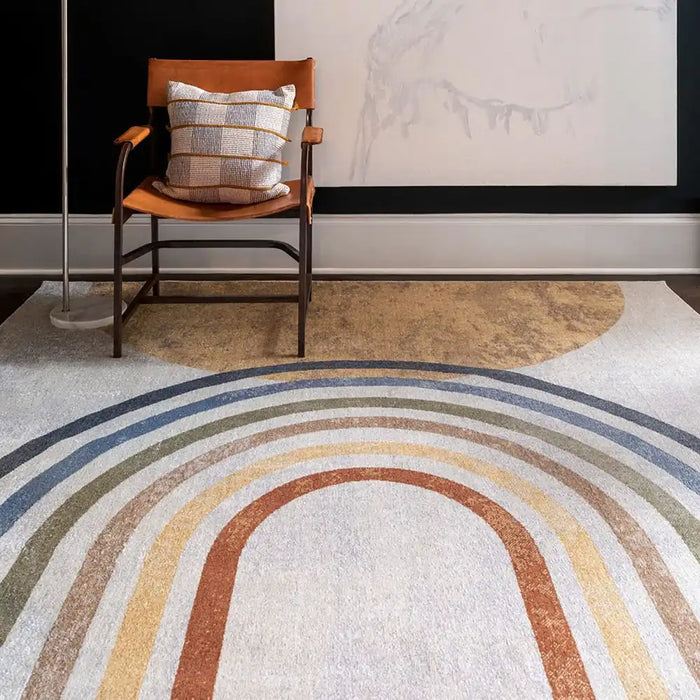 Surya lll barbara 2314 multicolored Multicoloured Living Room Geometric Rug.