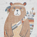 Think Rugs vida washable bear Ivory Bedroom  Washable Rug.