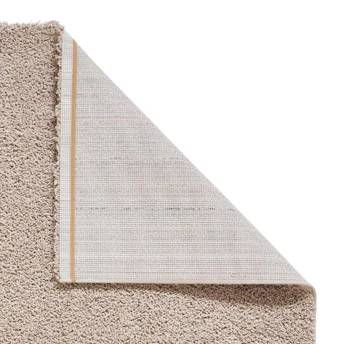 Think Rugs bali beige Beige Living Room Shaggy Rug.