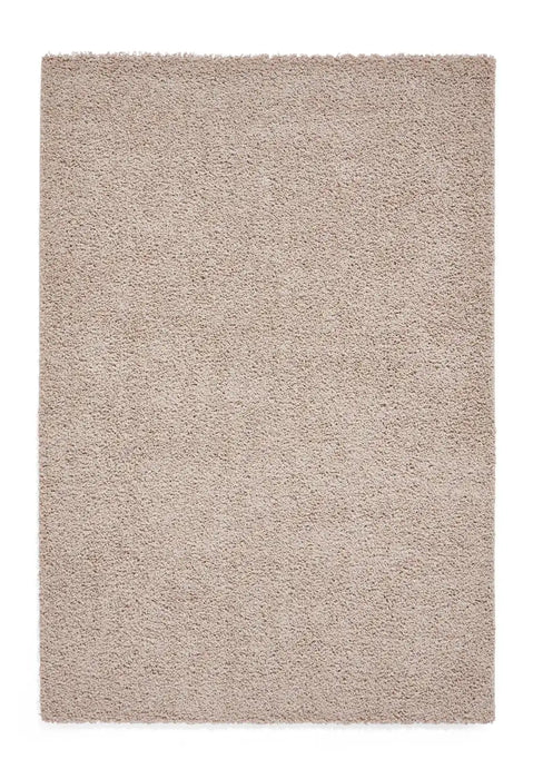 Think Rugs bali beige Beige Living Room Shaggy Rug.