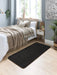 My Mats buddy black Black Living Room Shaggy Rug.