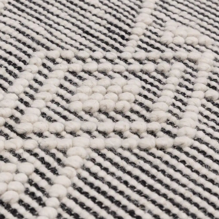 Asiatic asra black Grey, Black Living Room Wool Rug.