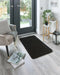 My Mats buddy black Black Living Room Shaggy Rug.