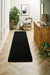 My Mats buddy black Black Living Room Shaggy Rug.