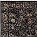 Asiatic sovereign black vintage floral 01 Black Living Room Flat Weave Rug.