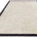 Asiatic blade border blade border putty charcoal 10 Grey, Ivory Living Room  Rug.