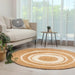 Esselle altrincham reverseable bleached jute Beige Living Room Natural Fibre Rug.