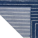 Calvin Klein ck023 balance bln01 navy ivory Blue, Navy Living Room Geometric Rug.