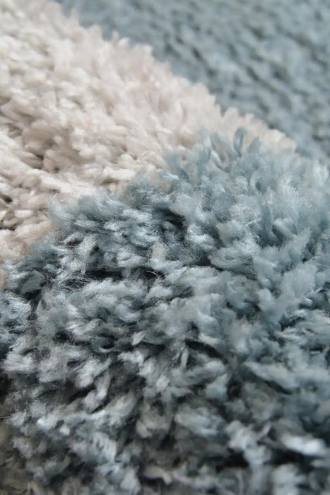 Homemaker snug melrose blocks duck egg Blue Living Room Geometric Rug.