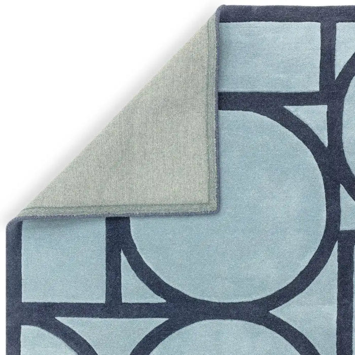 Asiatic metro blue Blue Living Room Wool Rug.