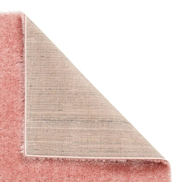 Think Rugs lux shaggy blush Pink Living Room Shaggy Rug.