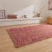 Think Rugs lux shaggy blush Pink Living Room Shaggy Rug.