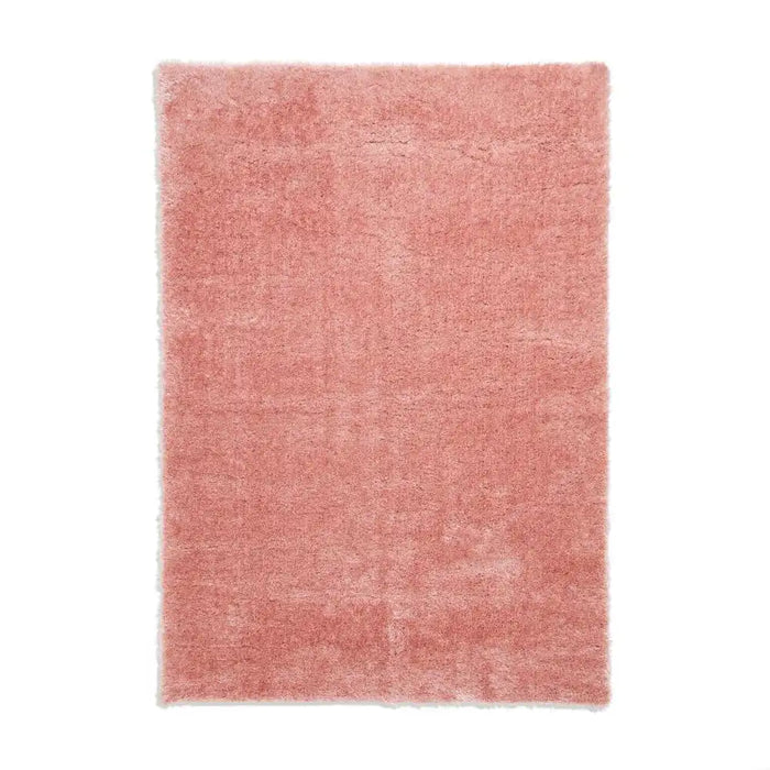 Think Rugs lux shaggy blush Pink Living Room Shaggy Rug.
