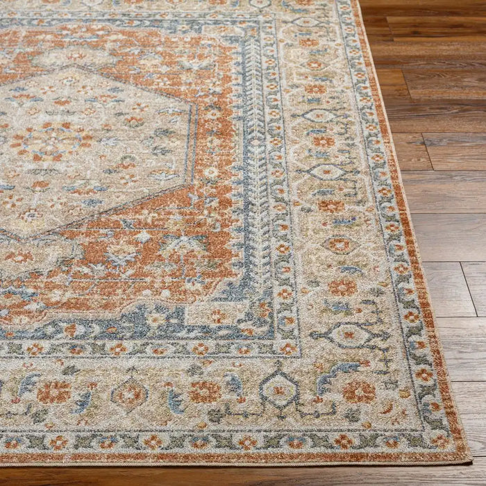 Surya lll boka 2306 copper Orange Living Room Geometric Rug.