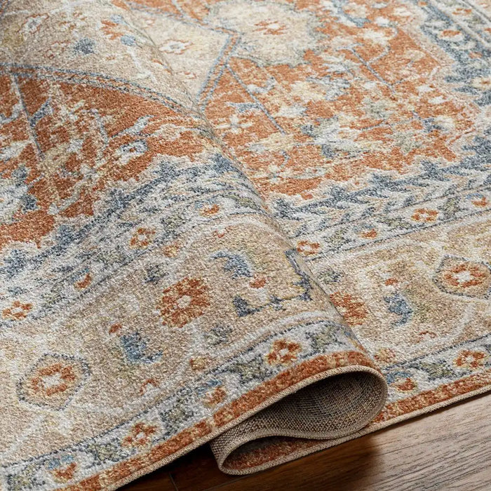 Surya lll boka 2306 copper Orange Living Room Geometric Rug.