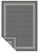 Likewise Matting duo weave indoor outdoor border charcoal Grey Outdoor  Flat Weave Rug.