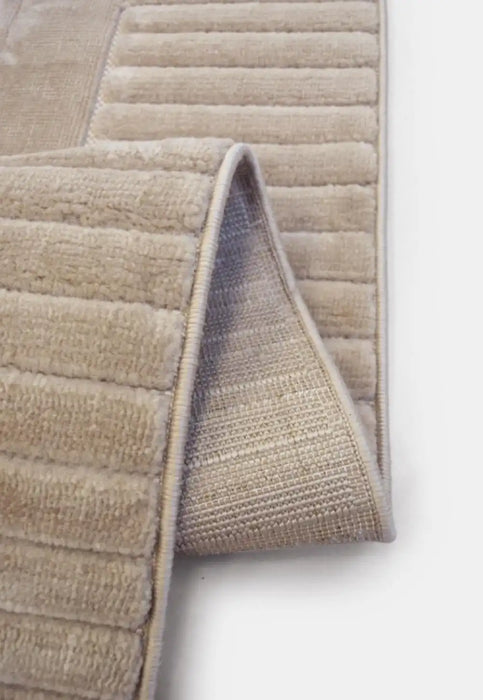 Homemaker malmo indoor outdoor border natural Beige Living Room Geometric Rug.