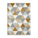 Think Rugs brooklyn brk15 grey yellow Grey, Yellow Living Room  Rug.