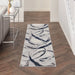 Nourison brushstrokes bsk02 grey navy Blue, Grey, Navy Living Room  Rug.