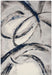 Nourison brushstrokes bsk02 grey navy Blue, Grey, Navy Living Room  Rug.