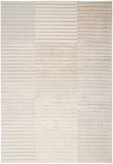 Nourison brushstrokes bsk04 beige silver 1 Grey, Beige Living Room  Rug.