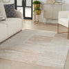 Nourison brushstrokes bsk04 beige silver 1 Grey, Beige Living Room  Rug.