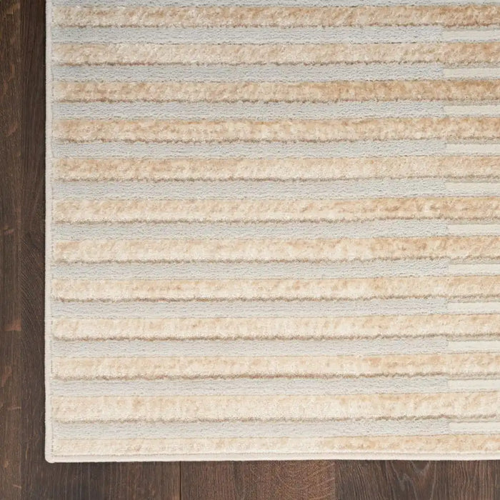 Nourison brushstrokes bsk04 beige silver 1 Grey, Beige Living Room  Rug.