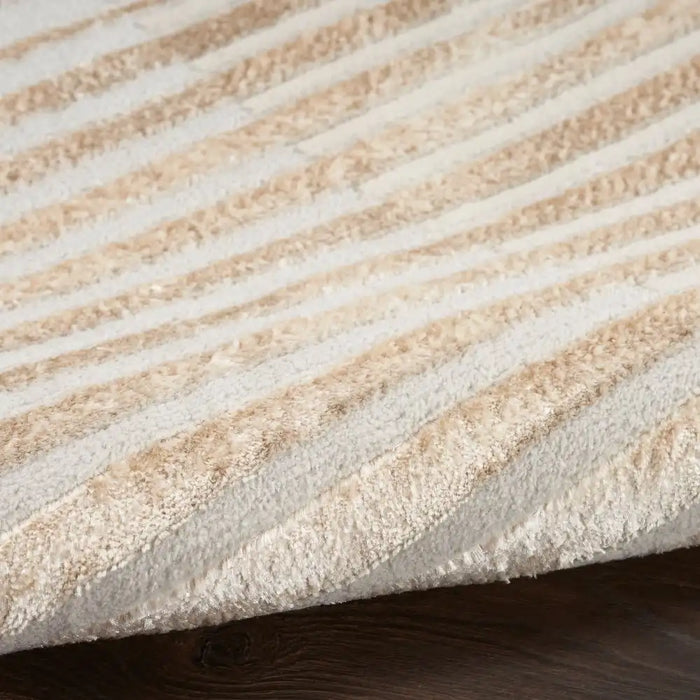 Nourison brushstrokes bsk04 beige silver 1 Grey, Beige Living Room  Rug.